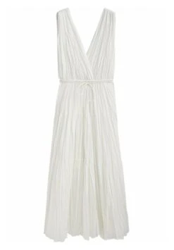 Massimo Dutti Pleated With Drawstring - Maxi Dress -Massimo Dutti Shop acd6b4a27e104821ab2240125a63856a