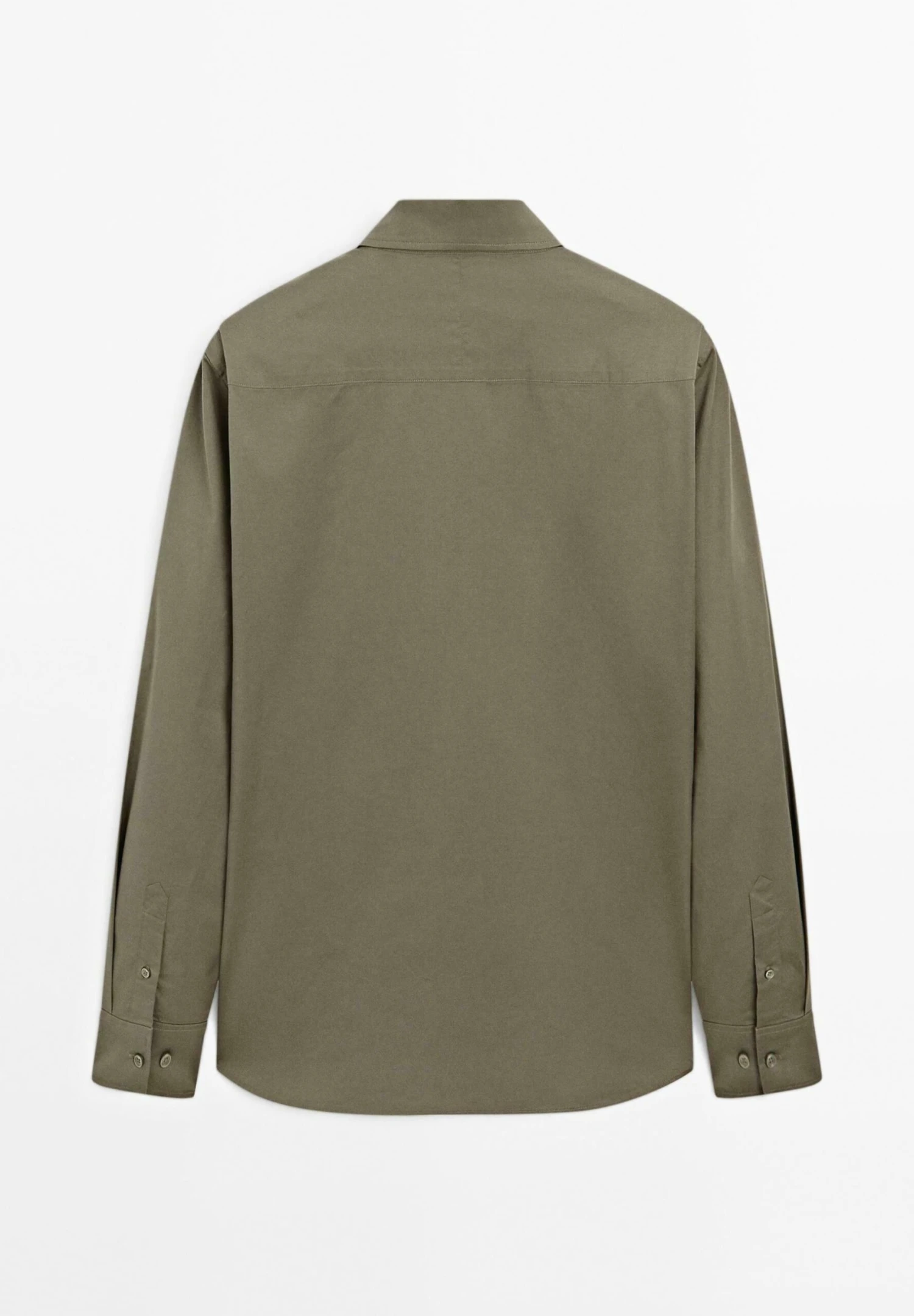 Massimo Dutti STRETCH COMFORT LONG SLEEVE - Shirt - Green 9 Massimo Dutti STRETCH COMFORT LONG SLEEVE - Shirt - Green - Image 7