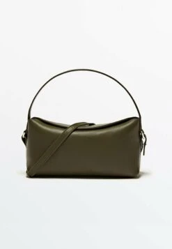 Massimo Dutti Rectangular- Handbag - Khaki -Massimo Dutti Shop ad00ab07f9cf4618945f6231f9c08e0d