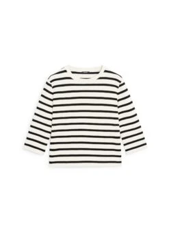 Massimo Dutti STRIPED 3/4 LENGHT SLEEVES - Long Sleeved Top - Beige -Massimo Dutti Shop ad024ba432c843109c0519514423b789