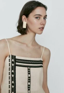 Massimo Dutti Strappy Midi With Latticework Detail - Day Dress - White -Massimo Dutti Shop ad21be9ee4214e80b5f3fd0ede8d7388