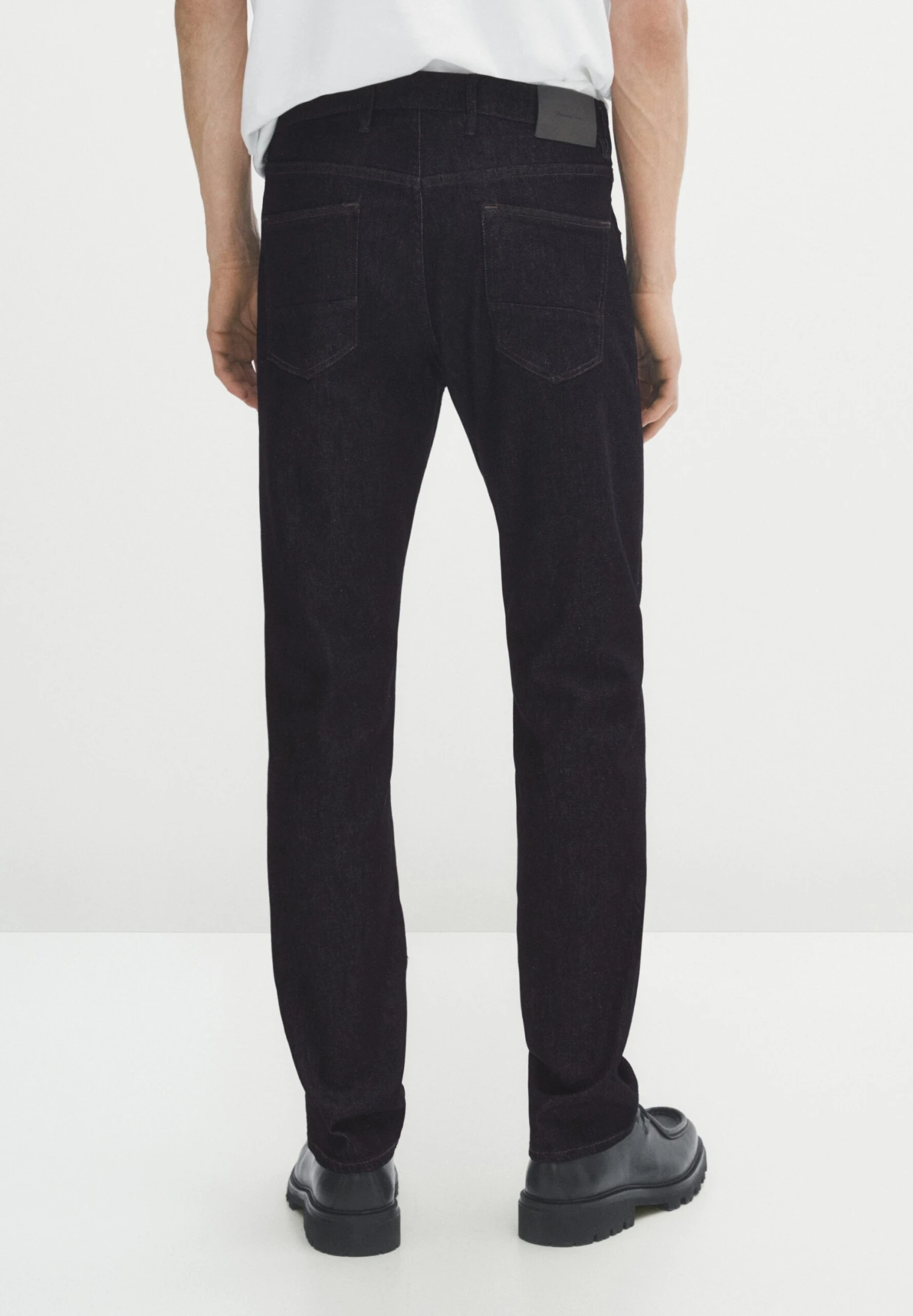 Massimo Dutti Regular Fit - Straight Leg Jeans - Dark Blue 5 Massimo Dutti Regular Fit - Straight Leg Jeans - Dark Blue - Image 3