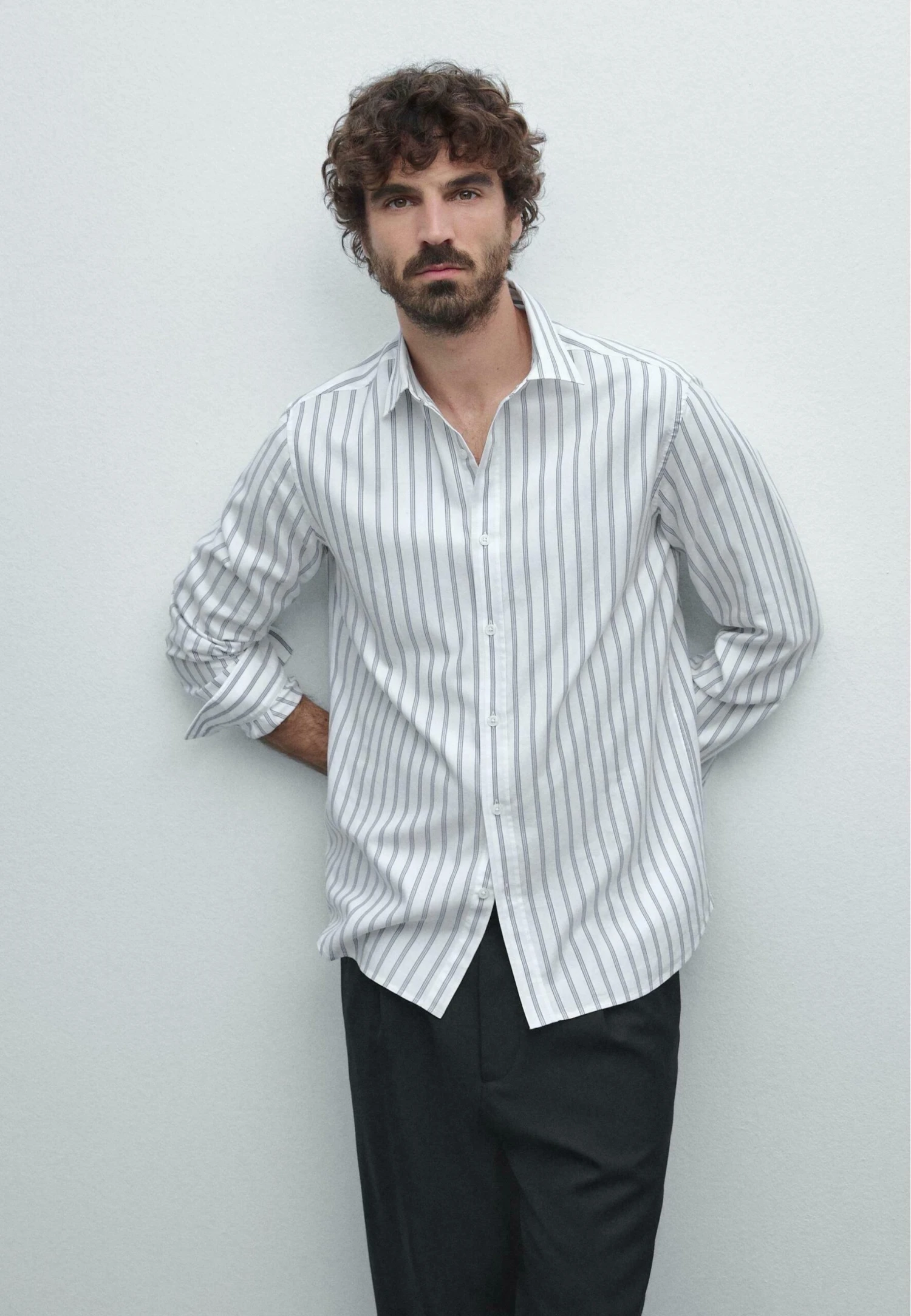 Massimo Dutti GARMENT - Shirt - White 6 Massimo Dutti GARMENT - Shirt - White - Image 4