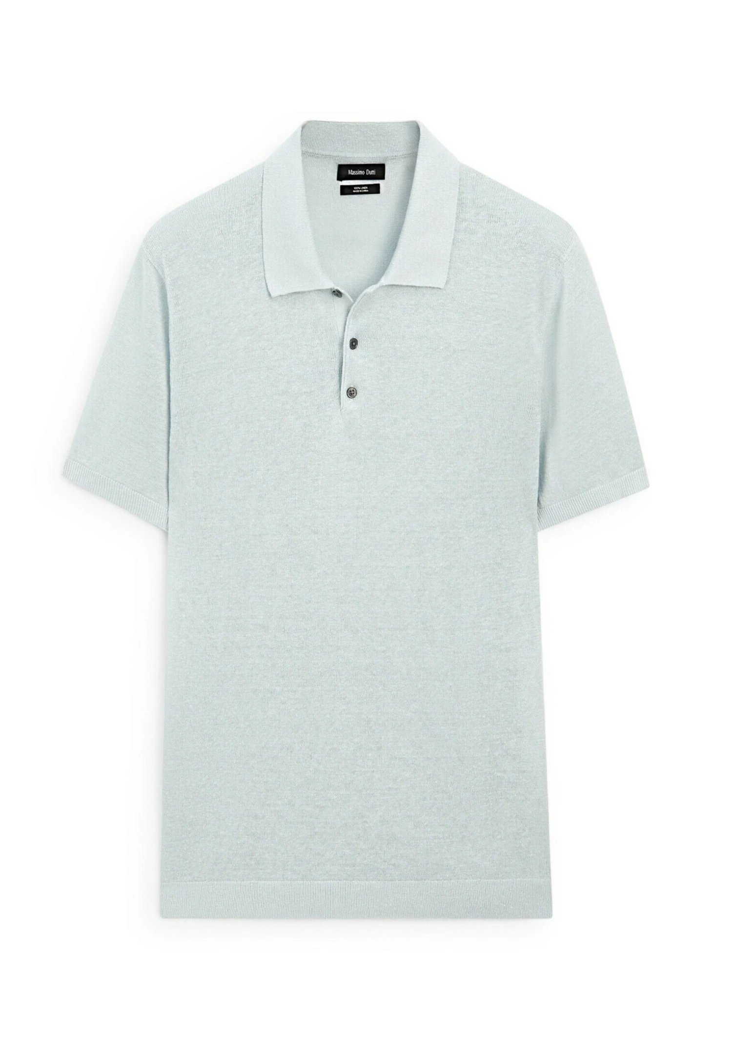 Massimo Dutti WIDE BUTTONED POLO COLLAR - Polo Shirt - Mottled Dark Grey 13 Massimo Dutti WIDE BUTTONED POLO COLLAR - Polo Shirt - Mottled Dark Grey - Image 11