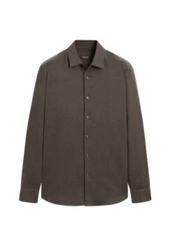 Massimo Dutti SLIM FIT TWILL MELANGE - Shirt - Dark Green -Massimo Dutti Shop adf08b1b524a4b88a94fcf73fd36049f