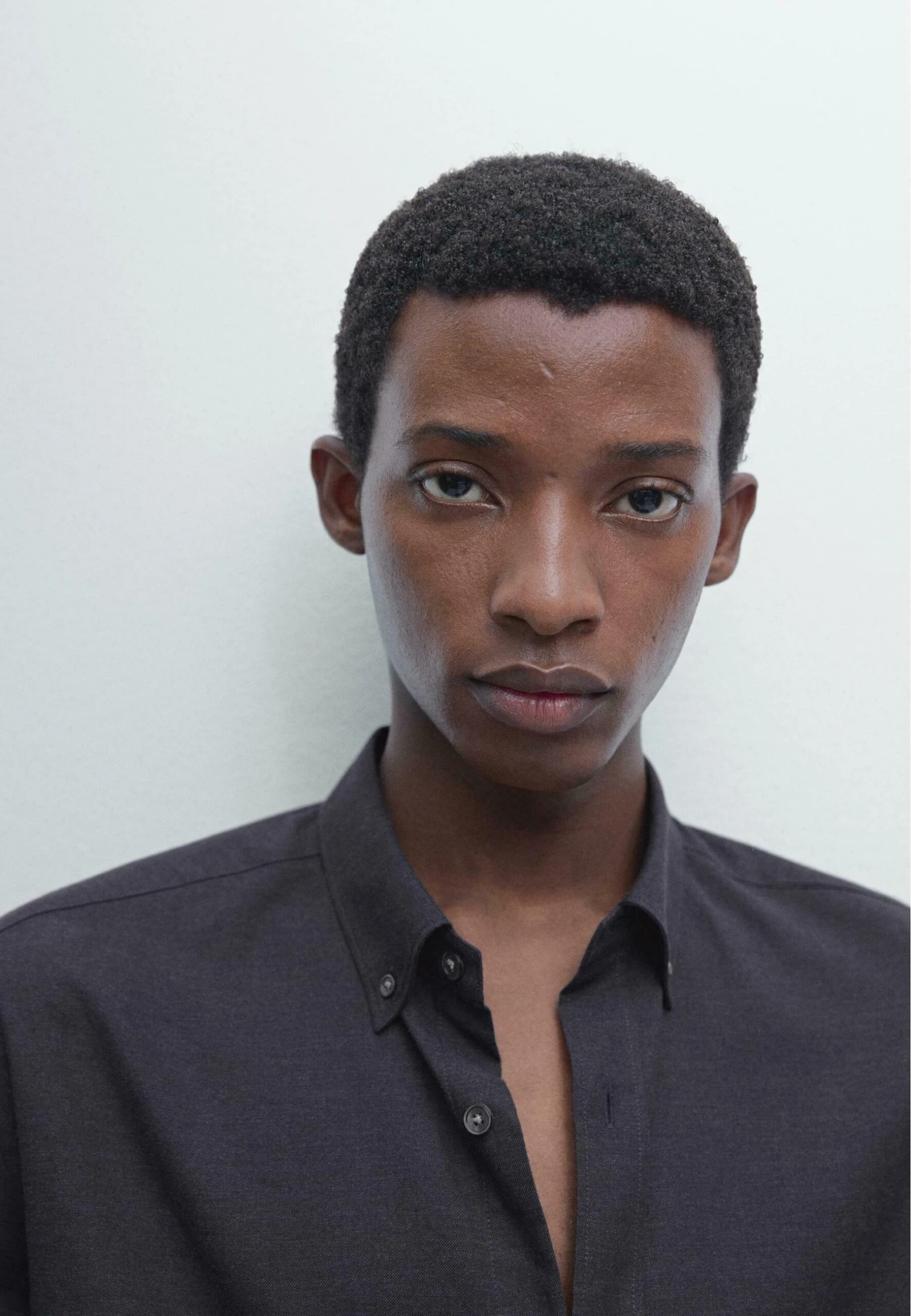 Massimo Dutti SOFT REGULAR FIT MELANGE - Shirt - Dark Blue 6 Massimo Dutti SOFT REGULAR FIT MELANGE - Shirt - Dark Blue - Image 4