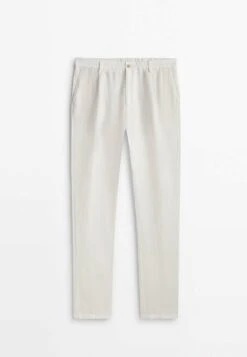 Massimo Dutti Darted - Chinos - White -Massimo Dutti Shop ae3a2d12766d4df7bc319d317ae1f7e2