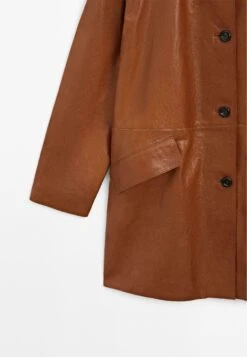 Massimo Dutti LONG - Leather Jacket - Brown 18 Massimo Dutti LONG - Leather Jacket - Brown -Massimo Dutti Shop ae66f2d6e5c94b75958e1cb59ea5cf70