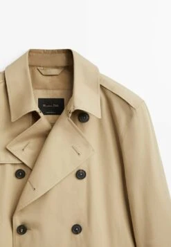 Massimo Dutti Water-Repellent Double-Breasted- Trenchcoat - Beige -Massimo Dutti Shop ae80ee2200ae4ea9b3fc7a1591c77b12