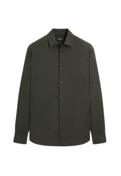 Massimo Dutti SLIM FIT TWILL MELANGE - Shirt - Dark Green -Massimo Dutti Shop ae952a83a16349529a4cc04f040d5d19
