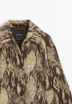 Massimo Dutti LONG SNAKESKIN PRINT - Classic Coat - Light Yellow -Massimo Dutti Shop aee2a7d933394d4b908d23aa3fab3124