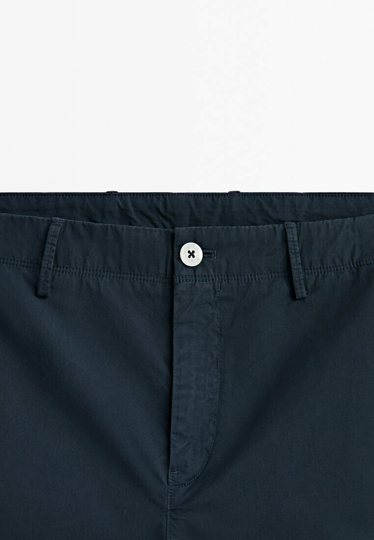 Massimo Dutti Micro-Twill Bermuda- Shorts - Blue Black Denim 10 Massimo Dutti Micro-Twill Bermuda- Shorts - Blue Black Denim - Image 8