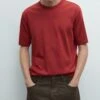 Massimo Dutti SHORT SLEEVE WITH CREW NECK - Basic T-shirt - Red -Massimo Dutti Shop af0e551df8c1422f9dcc42bdfb7ddead