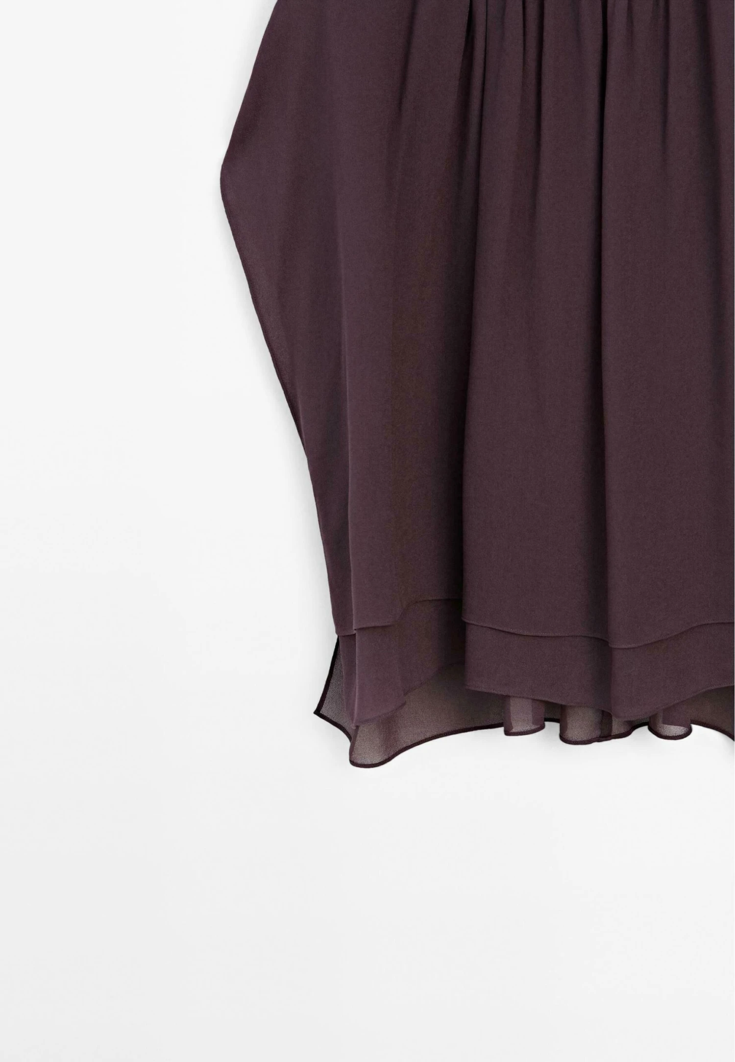 Massimo Dutti SHORT DOUBLE-LAYER CAPE - Blouse - Mottled Lilac 11 Massimo Dutti SHORT DOUBLE-LAYER CAPE - Blouse - Mottled Lilac - Image 9