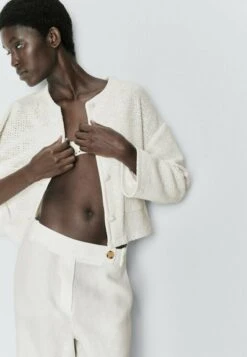 Massimo Dutti Cropped Textured - Summer Jacket -Massimo Dutti Shop afa4606dc3fa40dfa002c28a2842030a
