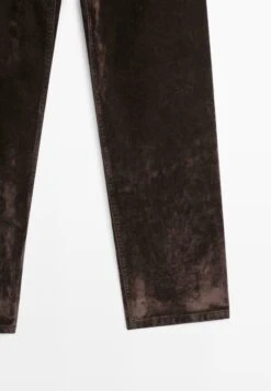 Massimo Dutti Straight Leg Jeans - Mottled Dark Brown -Massimo Dutti Shop afa8f61a601c4e7ebe754accca90ede8