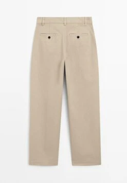 Massimo Dutti STRAIGHT - Trousers - Beige -Massimo Dutti Shop afbf612c41594779969b94a817eeb77b