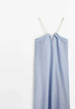 Massimo Dutti Long With Neckline And Cord Straps- Day Dress - Light Blue 14 Massimo Dutti Long With Neckline And Cord Straps- Day Dress - Light Blue -Massimo Dutti Shop afc377d80eea45ef809885d3eeaa0329
