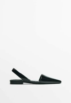 Massimo Dutti Flats- Slingback Ballet Pumps - Black -Massimo Dutti Shop b007e0c9e8ef4379815e82def18ef607
