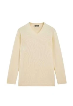 Massimo Dutti OVERSIZE V-NECK - Jumper - Light Yellow -Massimo Dutti Shop b03df4b080794a6095dc10ae0fcbb56a