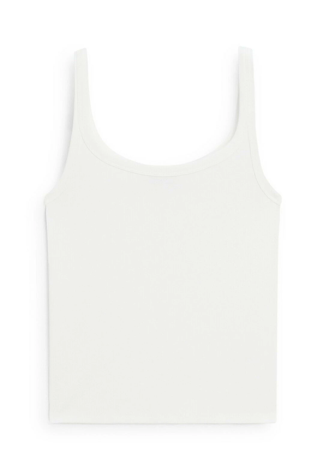 Massimo Dutti STRETCH STRAPPY - Basic T-shirt - White 8 Massimo Dutti STRETCH STRAPPY - Basic T-shirt - White - Image 6