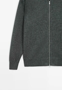 Massimo Dutti ZIP-UP - Cardigan - Grey -Massimo Dutti Shop b086228f85254c8eb73c4c93b726a76c