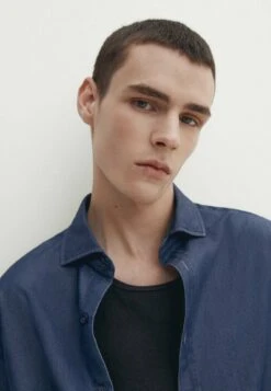 Massimo Dutti Regular Fit Stonewash - Shirt - Blue Grey -Massimo Dutti Shop b0e6af3bdd2f485ca3801cfcda0bc126