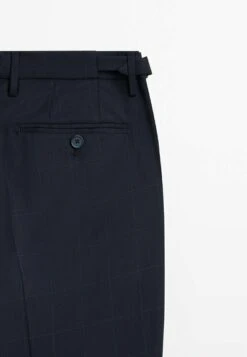 Massimo Dutti Windowpane Check - Suit Trousers - Blue -Massimo Dutti Shop b11911004aa84cd68d71ab4608af102d