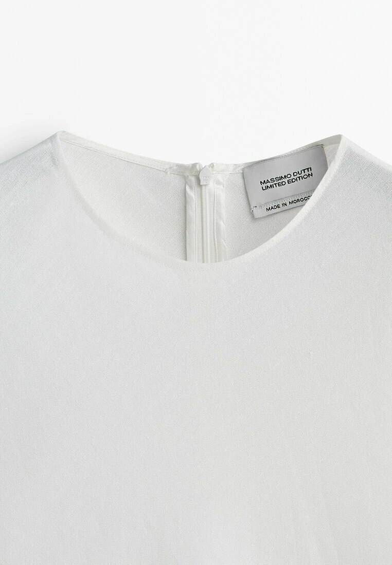 Massimo Dutti With Chest Detail Limited Edition - Blouse - White 12 Massimo Dutti With Chest Detail Limited Edition - Blouse - White - Image 10