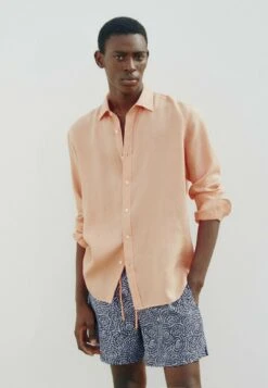 Massimo Dutti Spiral Print - Swimming Shorts - Dark Blue