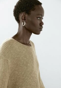 Massimo Dutti BOAT NECK LONG SLEEVE - Jumper - Mottled Green -Massimo Dutti Shop b14e6009db4f4207b55255f81cb9a91b