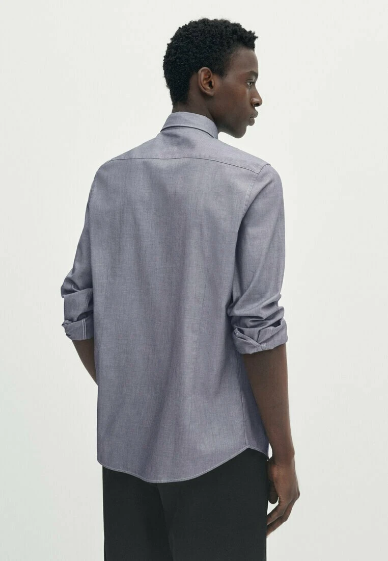 Massimo Dutti Textured Bird S-Eye - Shirt - Grey 5 Massimo Dutti Textured Bird S-Eye - Shirt - Grey - Image 3