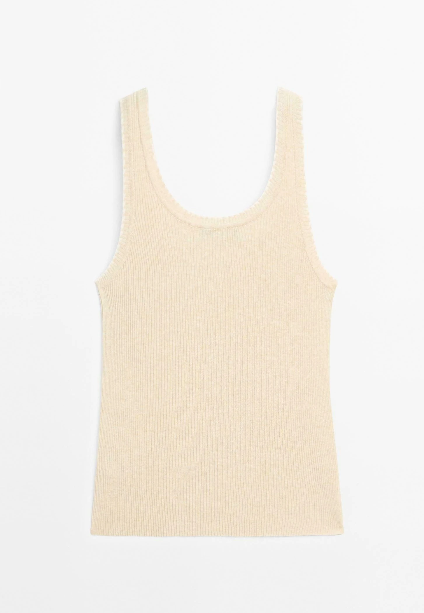 Massimo Dutti HALTER NECK WITH CONTRAST DETAIL - Top - Beige 9 Massimo Dutti HALTER NECK WITH CONTRAST DETAIL - Top - Beige - Image 7