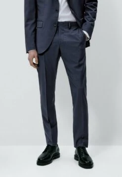 Massimo Dutti Fil À - Chinos - Blue