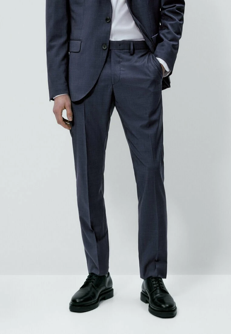 Massimo Dutti Fil À - Chinos - Blue 3 Massimo Dutti Fil À - Chinos - Blue