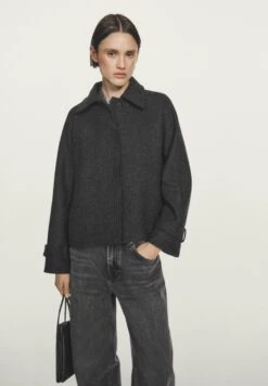 Massimo Dutti RAGLAN SLEEVE - Summer Jacket - Grey