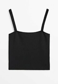 Massimo Dutti Strappy- Top - Black -Massimo Dutti Shop b1bcc7d9b06b40fa8ee800fbb39541b5