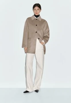 Massimo Dutti MEDIUM - Classic Coat - Brown