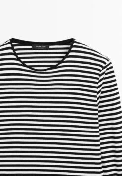 Massimo Dutti STRIPED - Long Sleeved Top - Black -Massimo Dutti Shop b1f61679d70a40d381440f7733e8e09f