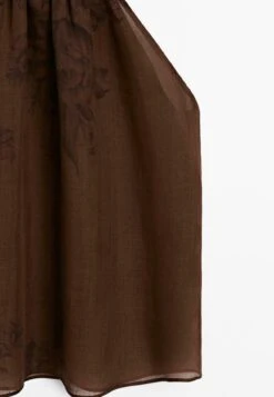 Massimo Dutti FLOWING FLORAL PRINT HALTER NECK - Top - Mottled Dark Brown -Massimo Dutti Shop b1f77e44a4704aa68b9cb5f602b1bf09