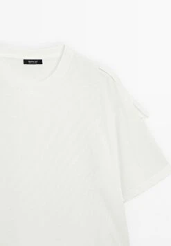 Massimo Dutti BOXY FIT WITH SHORT SLEEVE - Basic T-shirt - Beige -Massimo Dutti Shop b24e4b10eb8a43a7b23e06b5a884b09b