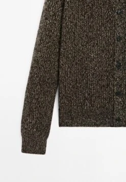 Massimo Dutti CASHMERE V-NECK RAGLAN SLEEVE - Cardigan - Dark Brown -Massimo Dutti Shop b293ff5d13cc405d96928cbe37030858