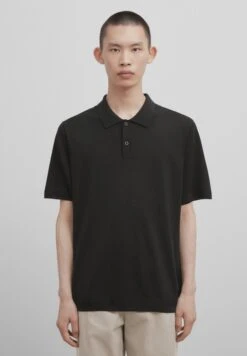 Massimo Dutti Studio - Blend - Polo Shirt - Black
