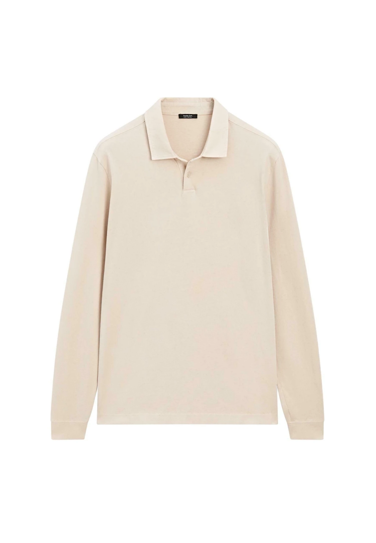Massimo Dutti DISTRESSED-EFFECT POLO NECK - Long Sleeved Top - Khaki 11 Massimo Dutti DISTRESSED-EFFECT POLO NECK - Long Sleeved Top - Khaki - Image 9