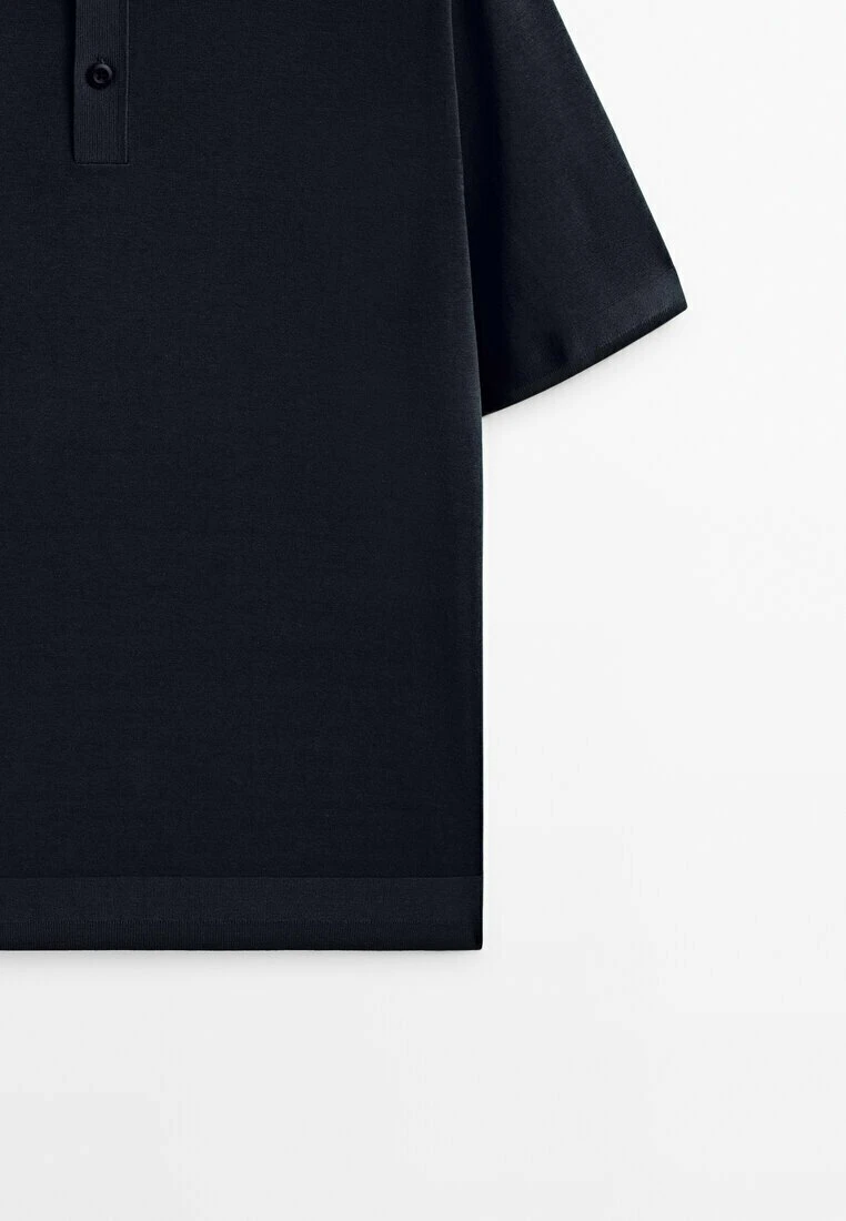 Massimo Dutti Studio - Blend - Polo Shirt - Blue/Black Denim 11 Massimo Dutti Studio - Blend - Polo Shirt - Blue/Black Denim - Image 9