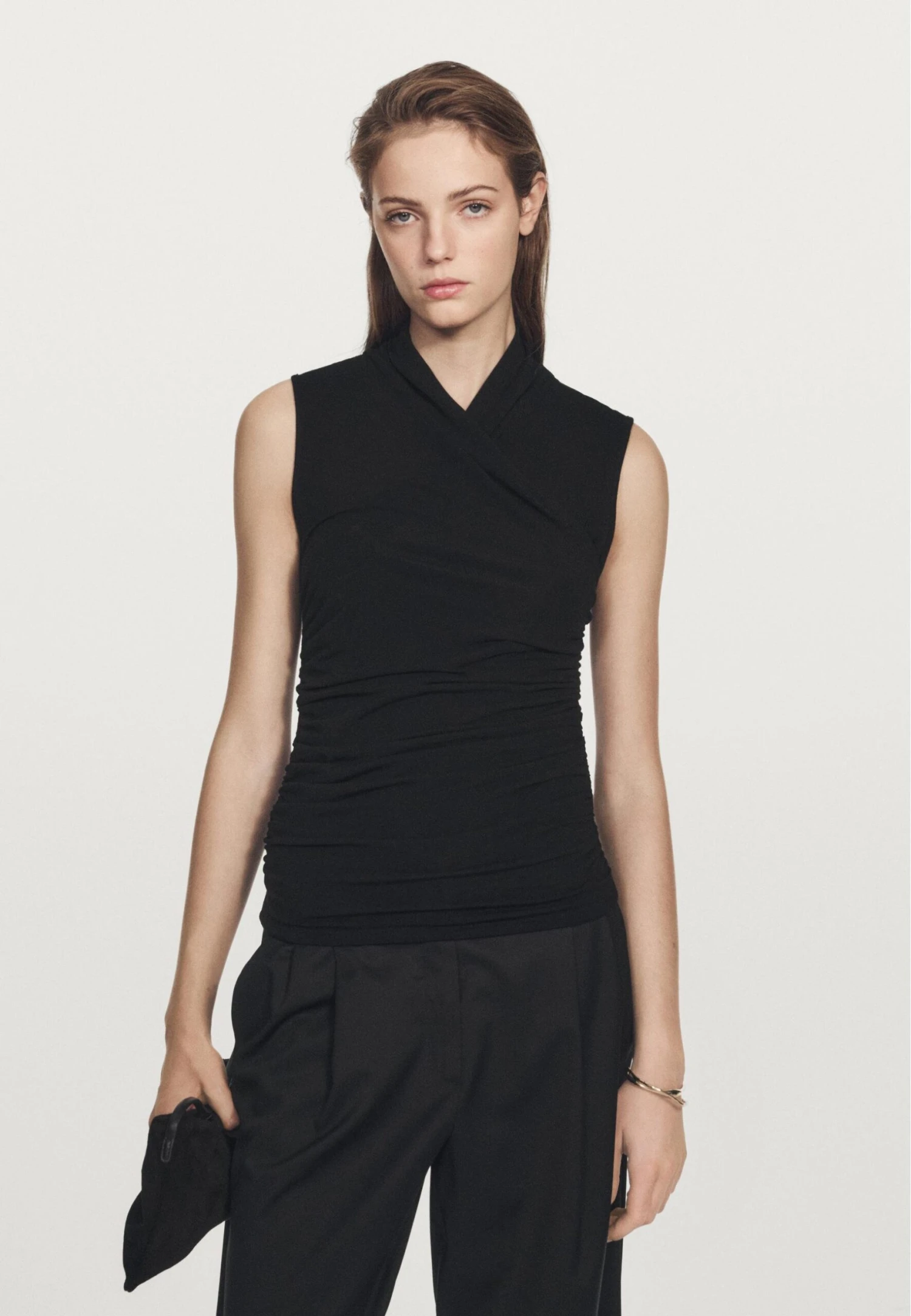 Massimo Dutti SLEEVELESS - Blouse - Black 3 Massimo Dutti SLEEVELESS - Blouse - Black