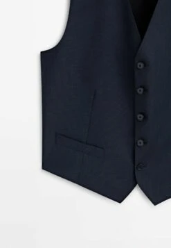 Massimo Dutti Mini- Waistcoat - Dark Blue -Massimo Dutti Shop b331473756274844a7c587545897692e