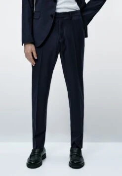 Massimo Dutti Suit Trousers - Dark Blue