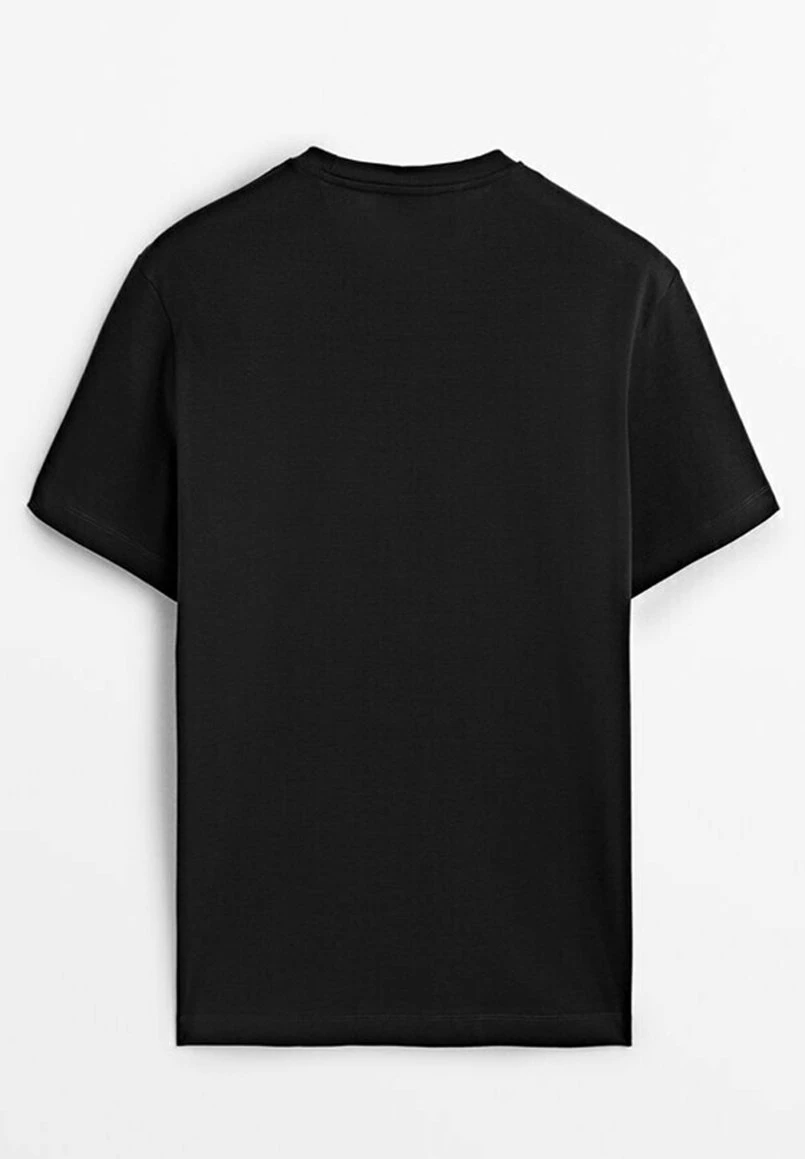 Massimo Dutti Studio -Short Sleeve - Basic T-Shirt - Black 9 Massimo Dutti Studio -Short Sleeve - Basic T-Shirt - Black - Image 7