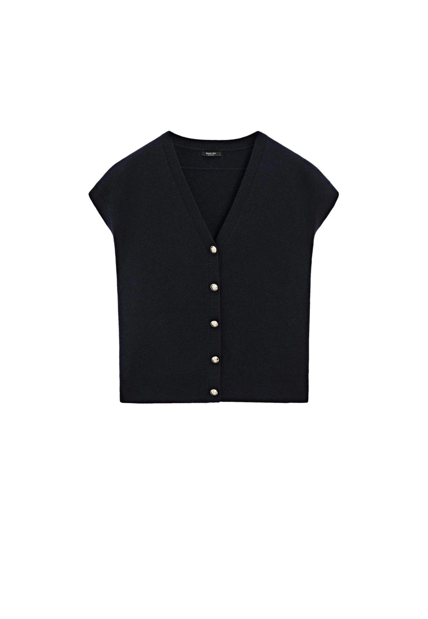 Massimo Dutti V-NECK WITH GOLDEN BUTTONS - Waistcoat - Mottled Light Grey 11 Massimo Dutti V-NECK WITH GOLDEN BUTTONS - Waistcoat - Mottled Light Grey - Image 9